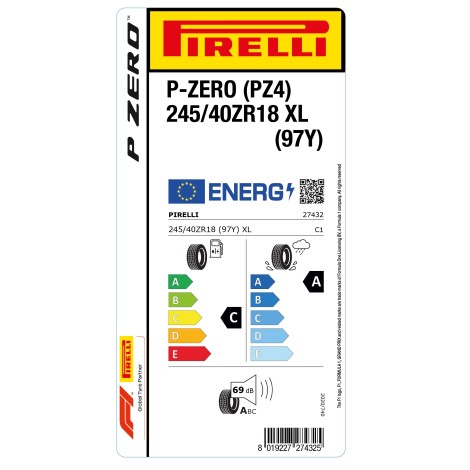 PİRELLİ 245/40R18 (97Y) XL P-ZERO YENİ DESEN